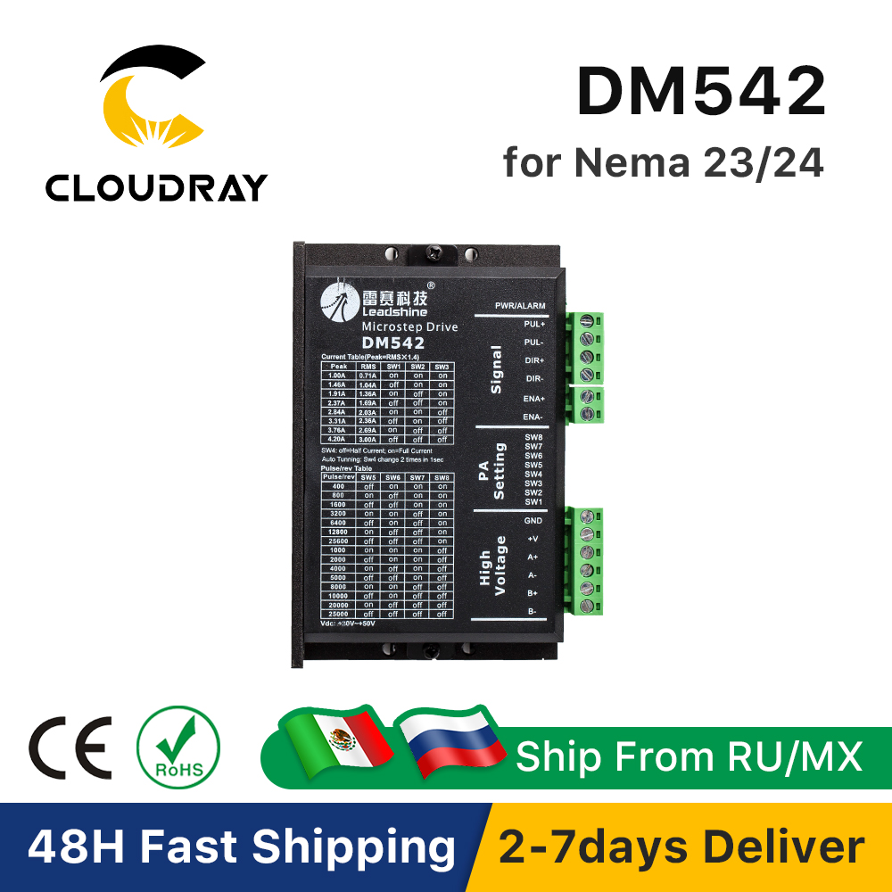 Nema 17 Stepper - Leadshine DM542 2 Phase Stepper Driver