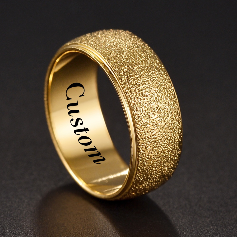 Coupling 8Mm - Custom Engrave Fashion Copper Frosted Women
