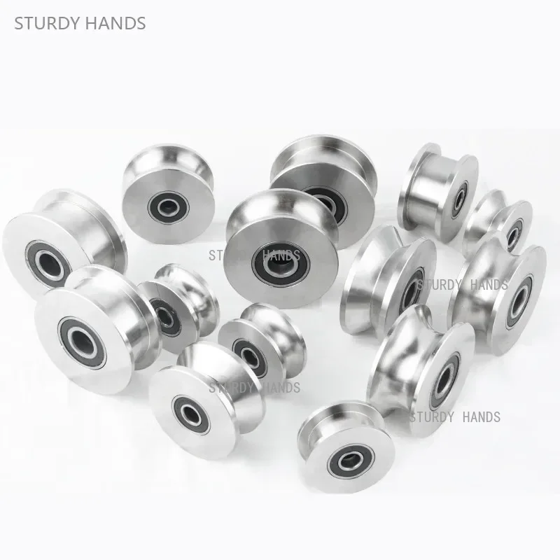 V Slot Wheel - 1pcs Stainless Steel Track Pulley Bearing
