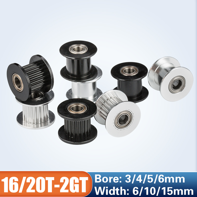 Gt2 Pulley - GT2 Idler Timing Pulley 16-tooth 20-Teeth