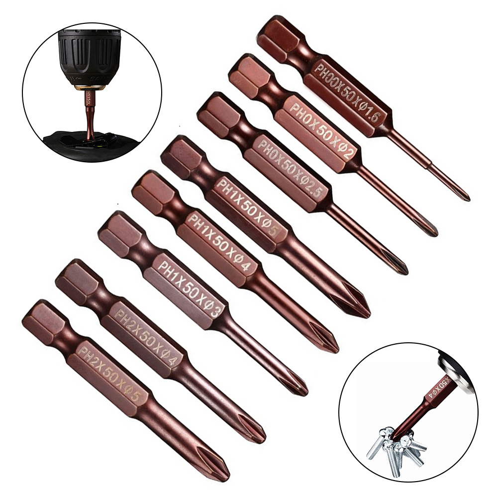 Drill Bit Set - 1pc 50mm 1/4inch Hex Shank Screwdriver