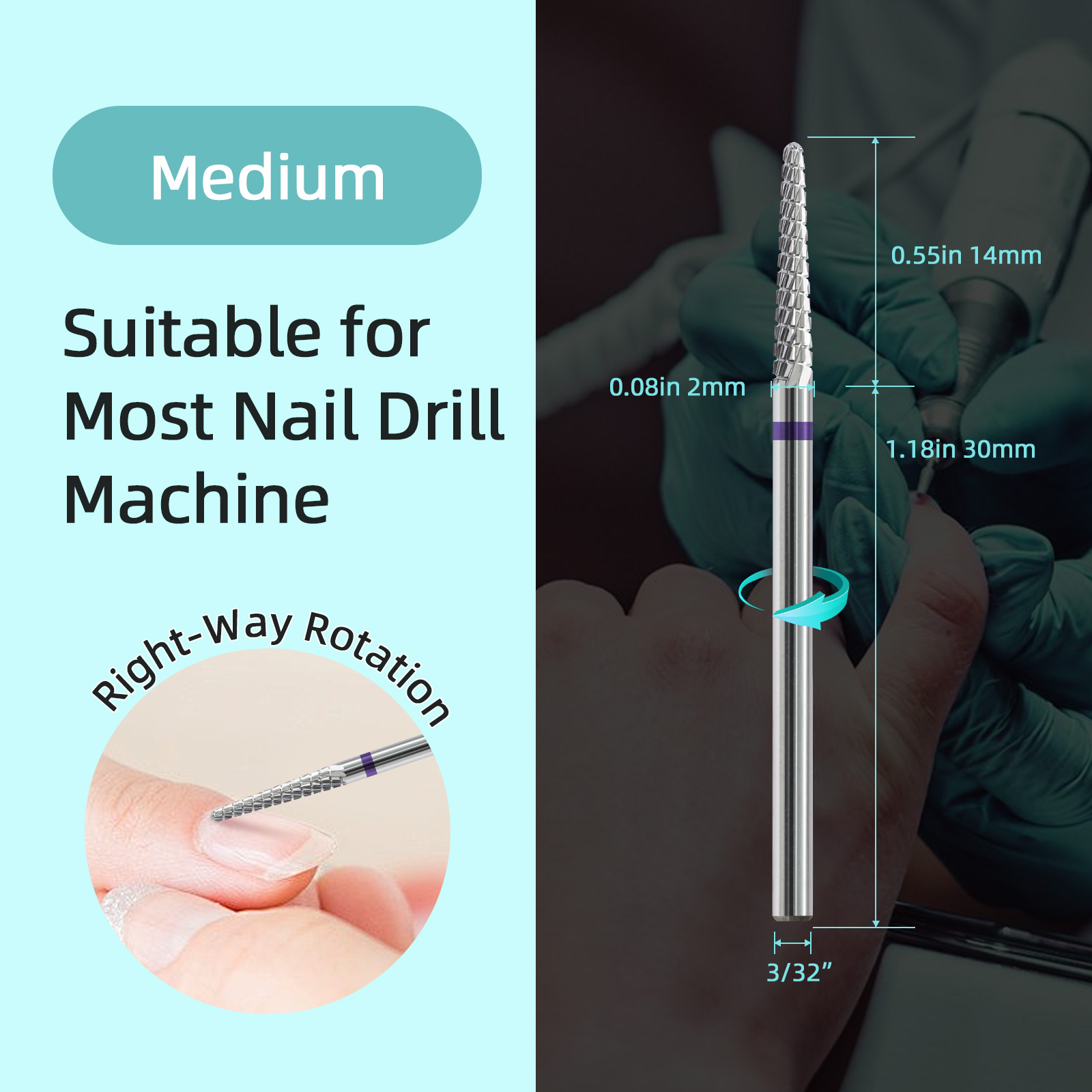 HYTOOS Small Cone Cuticle Clea - Carbide End Mill 评论和价格