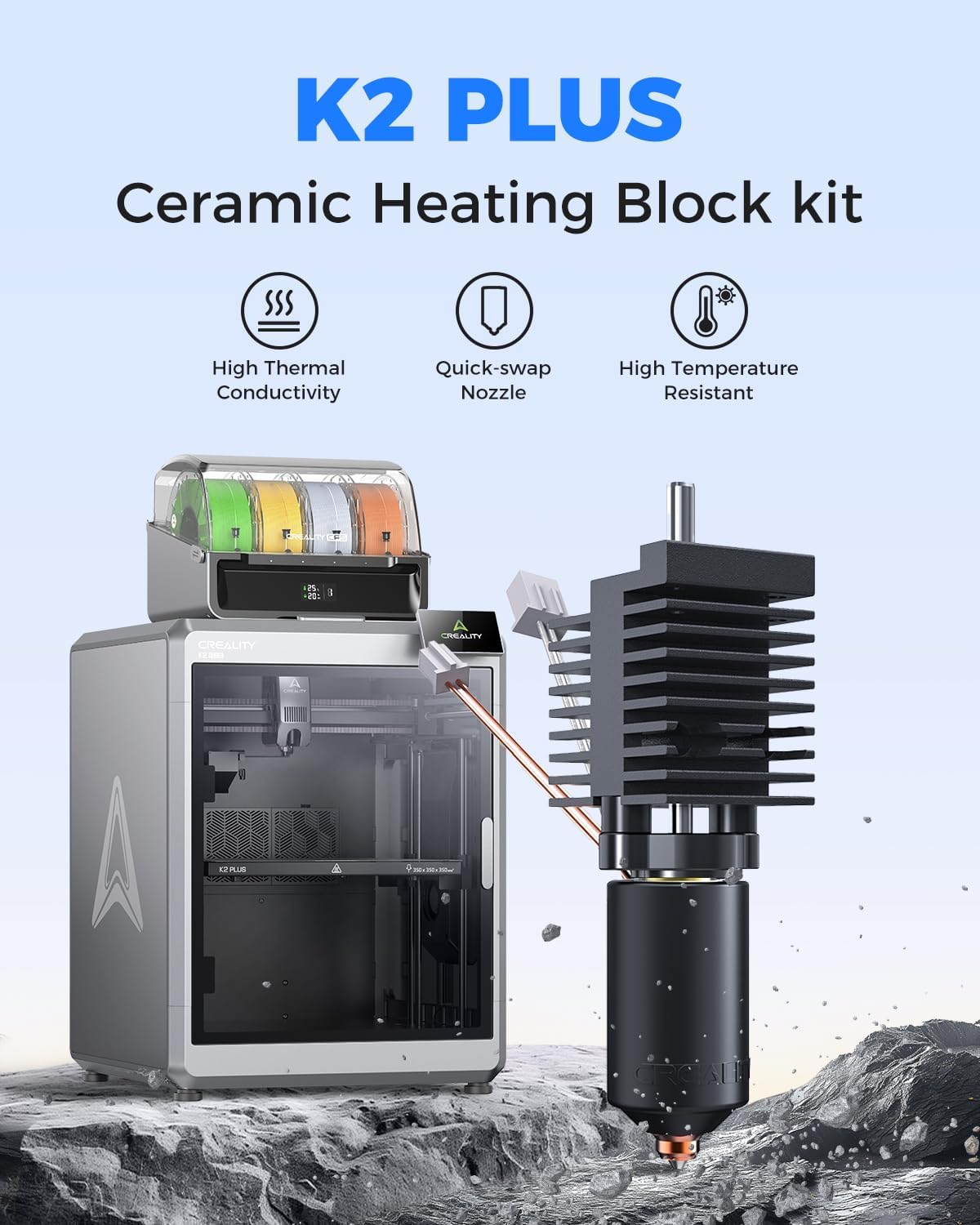 Creality K2 Plus Ceramic Hoten - Aluminium Profile 2020 评论和价格