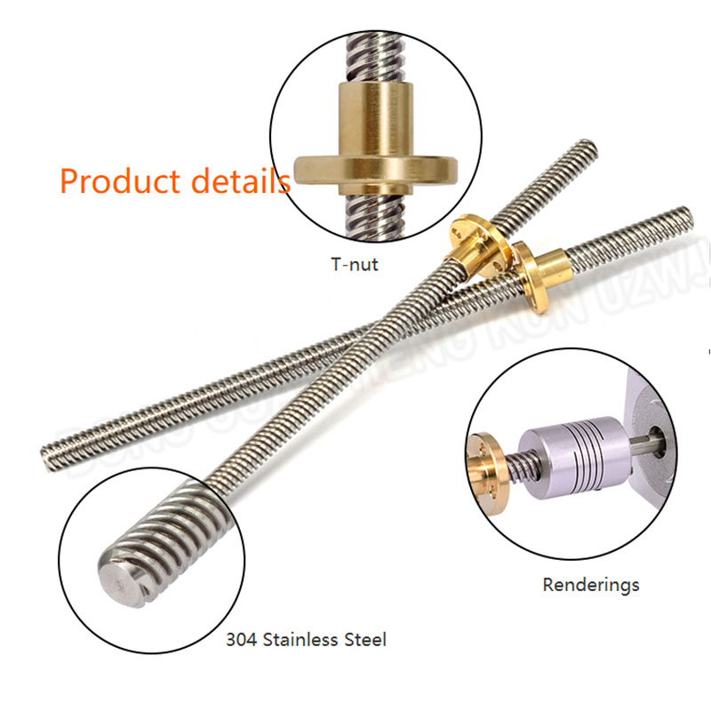 T8 Trapezoidal Screw with Nut  - Lead Screw 8Mm 评论和价格
