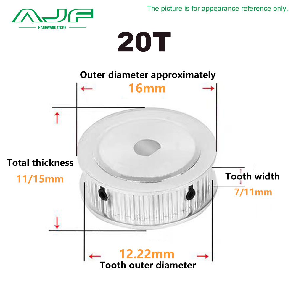 D Hole 2GT Timing Pulley 20T/2 - Gt2 Pulley 评论和价格