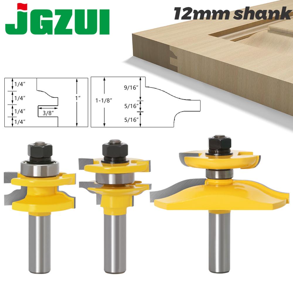 3pcs 12mm Shank Rail & Stile O - End Mill Set 评论和价格