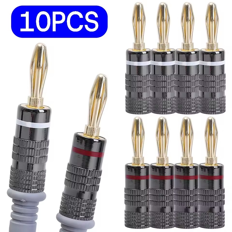1-10Pcs No Solder Banana Plug  - Coupling 8Mm 评论和价格