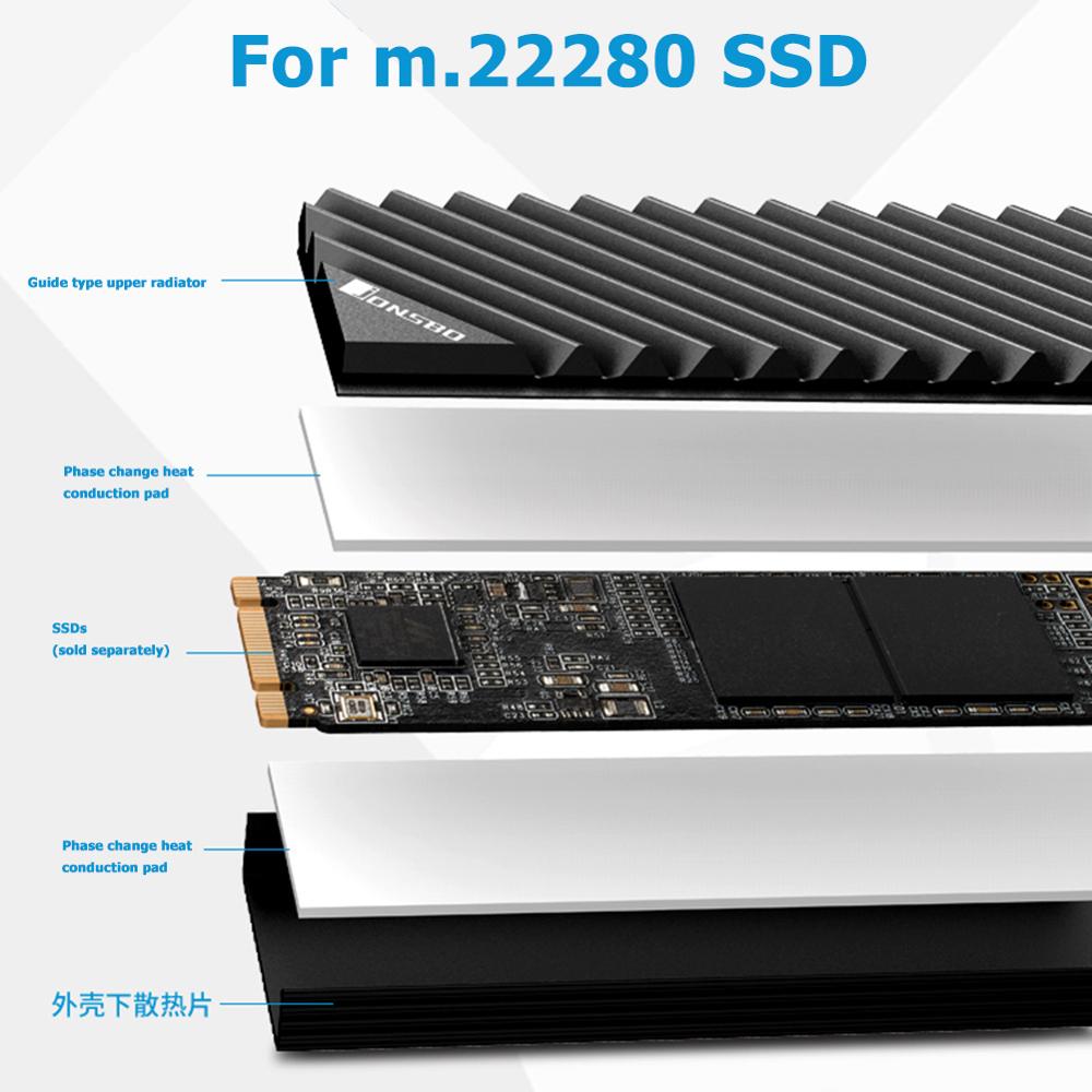 Jonsbo M2 2280 SSD Aluminum He - Aluminium Extrusion 评论和价格