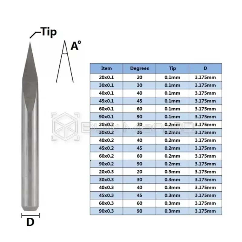 10pcs/set 3 Edge l Engraving B - Cnc Bits 评论和价格