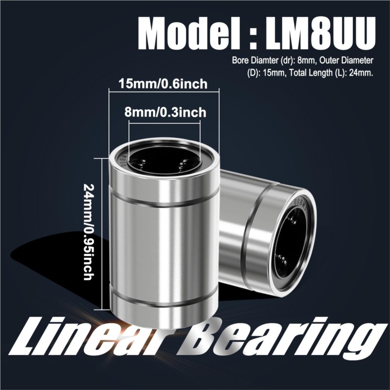 4/10PCS LM8UU LM10UU LM16UU LM - Linear Rod 8Mm 评论和价格