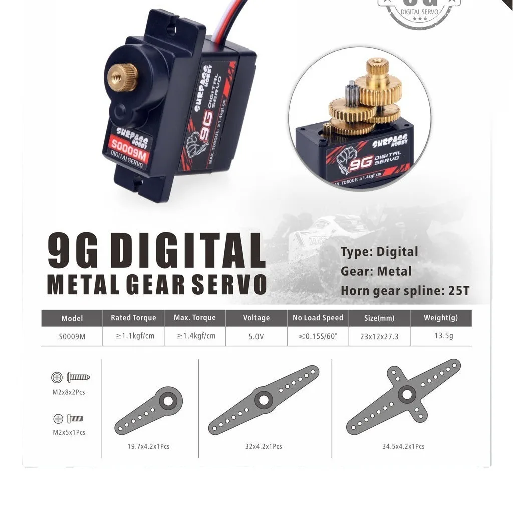 RC Digital Micro Servo 2g 3.7g - Servo 9G 评论和价格