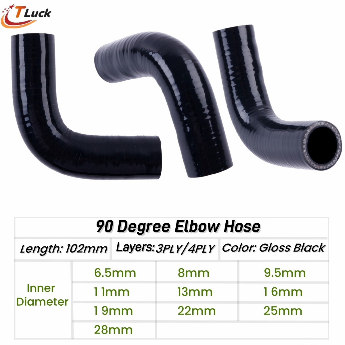 90 Degree Elbow Hose 90° Bend  - Coupling 8Mm 评论和价格