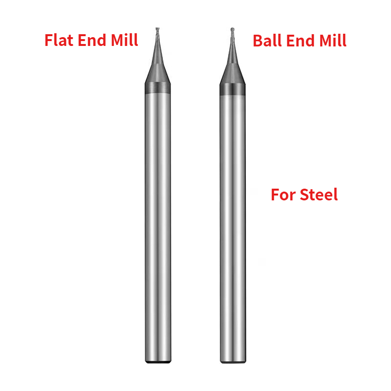 HRC60 D0.1-0.9 R0.05-R0.45 Mic - End Mill Set 评论和价格