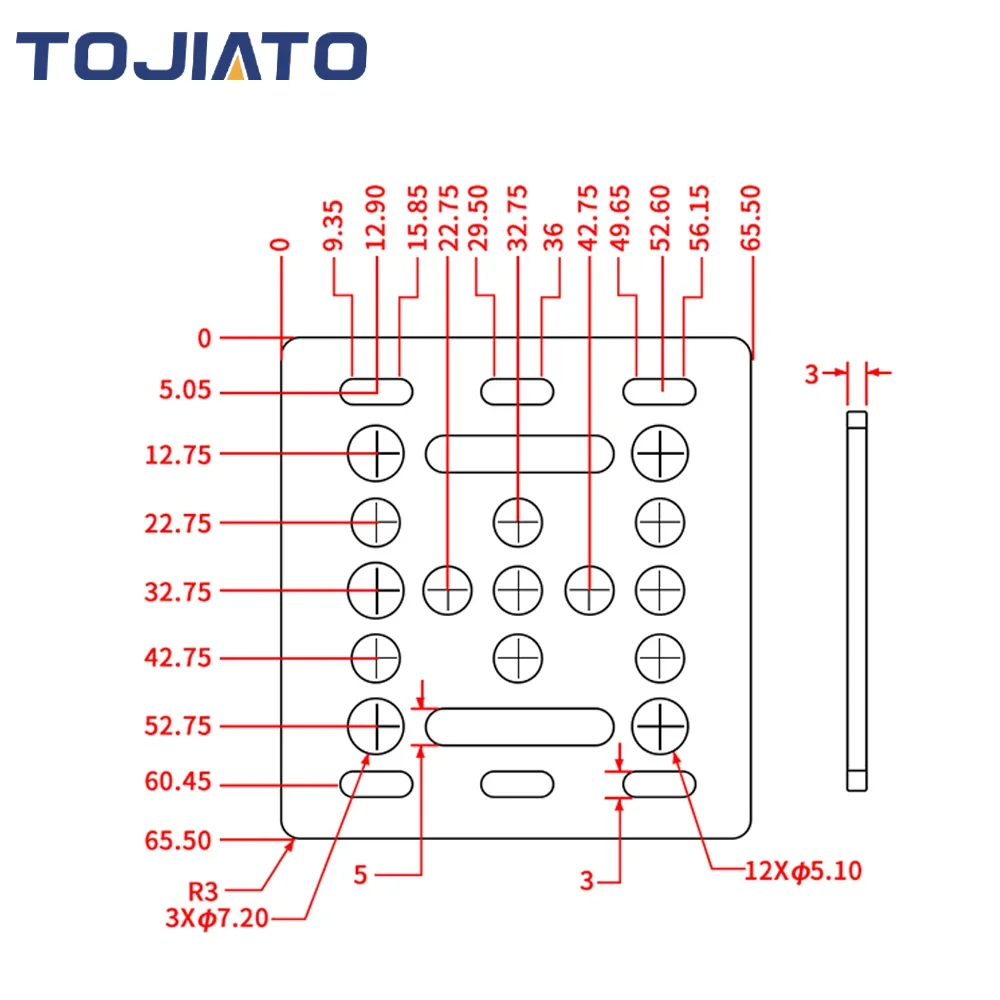 Tojiato V Gantry Plate X-Axis  - V Slot Wheel 评论和价格