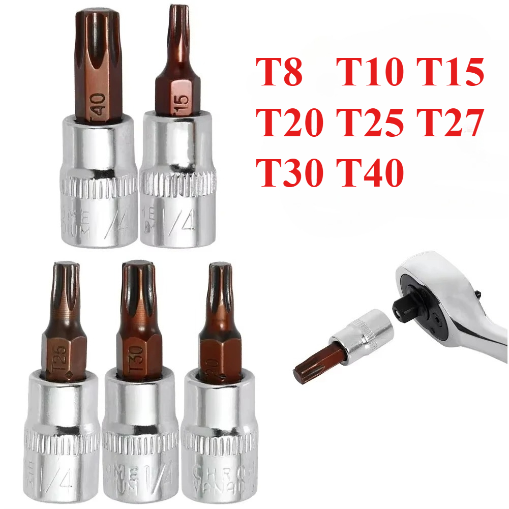 Torx Screwdriver Bits 1/4 Inch - Cnc Bits 评论和价格