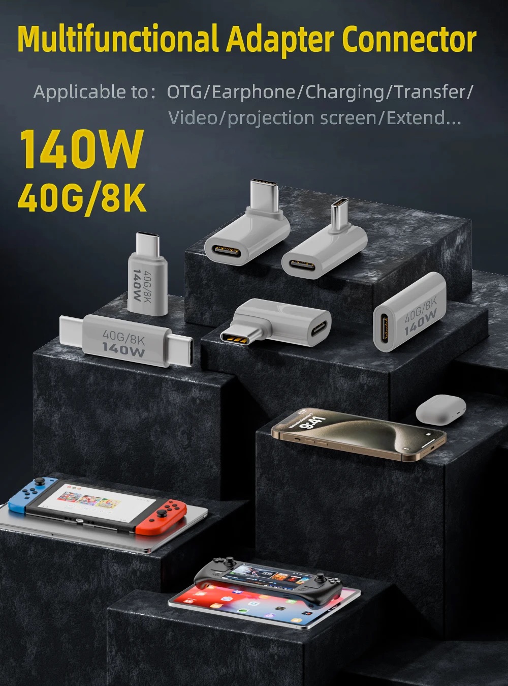 PD140W USB3.1 Type C to USB C  - Coupling 8Mm 评论和价格