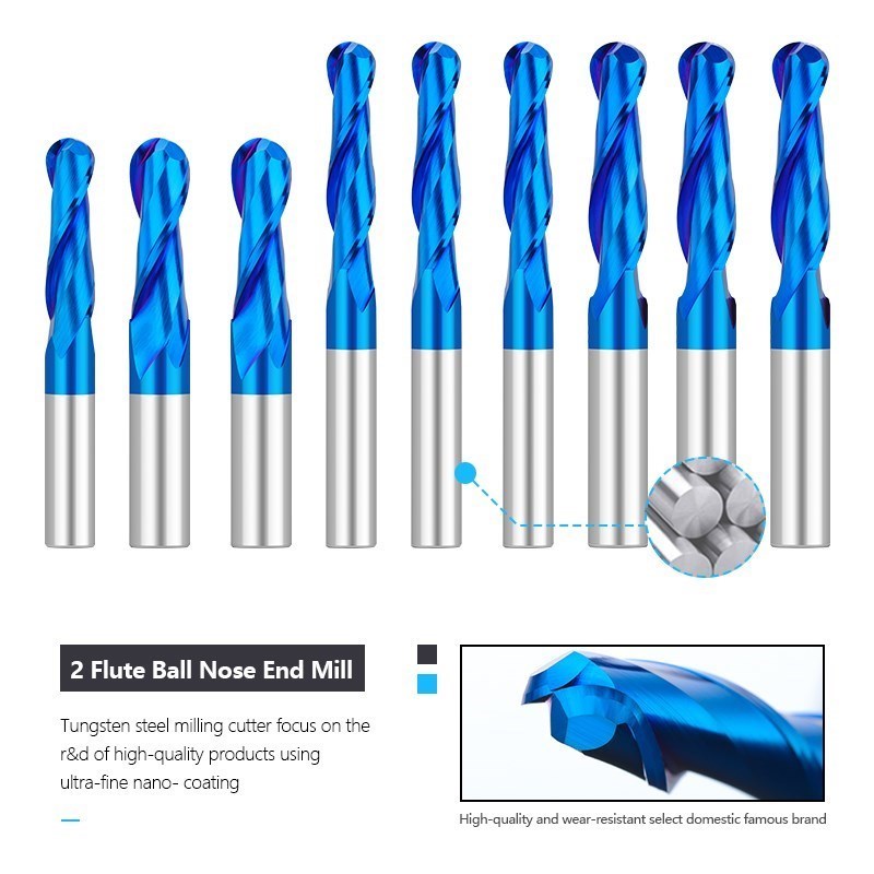 XCAN Ball Nose End Mill 3.175  - End Mill Set 评论和价格