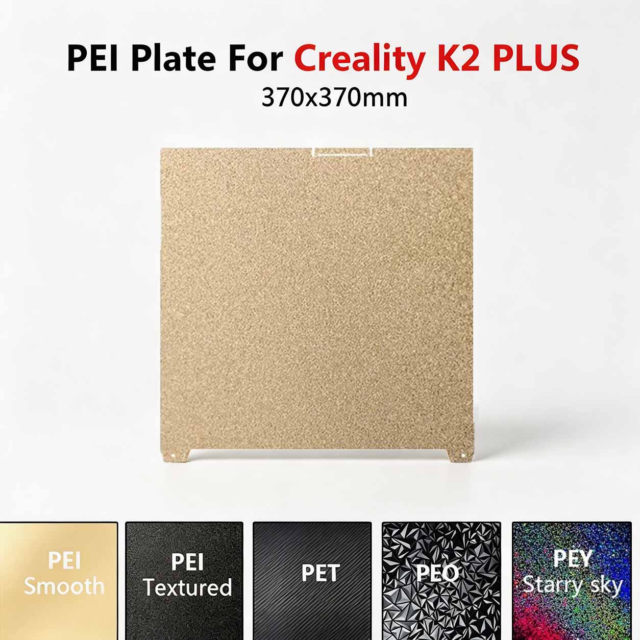 370x370mm Black Frosted PEI Bu - Aluminium Profile 2020 评论和价格
