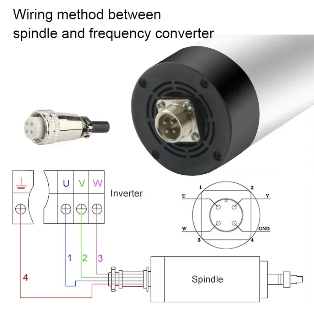 800W 1.5KW 2.2KW CNC Air Coole - Water Cooled Spindle 评论和价格