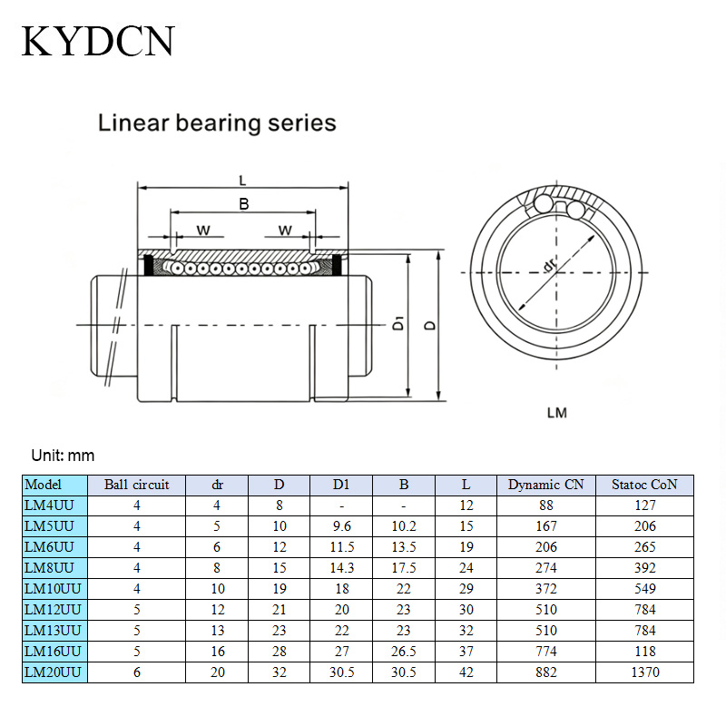 12pcs LM8UU LM3UU LM6UU LM10UU - Linear Rod 8Mm 评论和价格